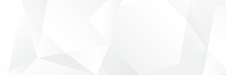 Abstract white Geometric banner design background.