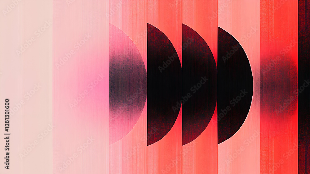 Poster a minimalist gradient abstract background with sharp, angular lines in shades of red and black