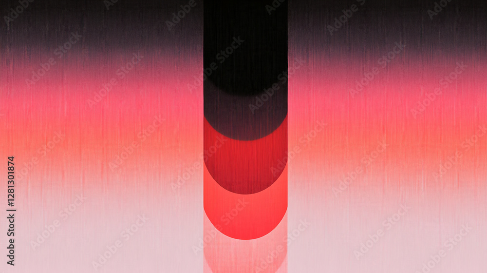 Aufkleber a minimalist gradient abstract background with sharp, angular lines in shades of red and black