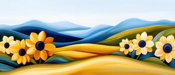 flowers in the mountains