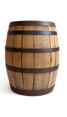 A Weathered Old Wooden Barrel A Simple Backdrop Its Rustic Charm And Historical Significance