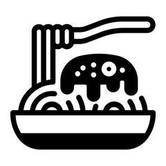 This Pasta icon is suitable for Restaurant Menu, Food, etc
