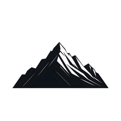 A vector illustration of a mountain silhouette set, featuring rugged grunge textures for a bold and artistic effect.