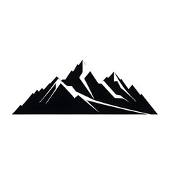 A vector illustration of a mountain silhouette set, featuring rugged grunge textures for a bold and artistic effect.