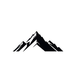 A vector illustration of a mountain silhouette set, featuring rugged grunge textures for a bold and artistic effect.