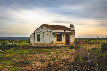 Old farm house on the prairies of Ribatejo - Portugal