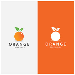 orange logo, orange juice logo, fresh juice for brand with simple design