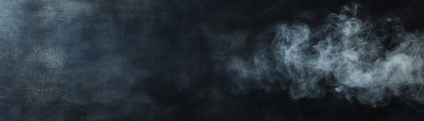 Fototapeta premium Thin white smoke against dark, textured backdrop creating mysterious atmosphere.