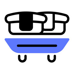 This Sushi icon is suitable for Restaurant Menu, Food, etc