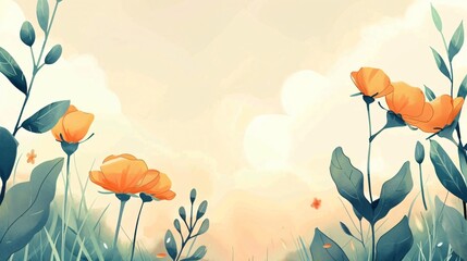 Watercolor Floral Seamless Pattern for Textiles and Products