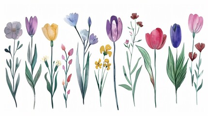 Watercolor Floral Pattern for Creative Projects
