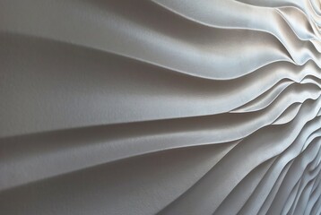Abstract textured surface with smooth waves and motion effect. Light shadows create volume,...