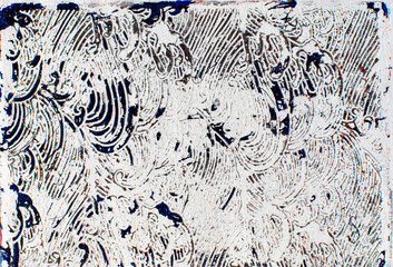 Black Paint Texture on White