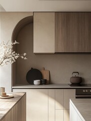 Modern kitchen with its various details showcases interior design