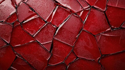 Grainy red frosted glass texture with a plain abstract design.