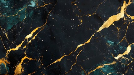 Luxurious abstract background with golden veined marble texture and elegant dark metallic graphic pattern  Suitable for premium glamour design high end decor and modern minimal presentation