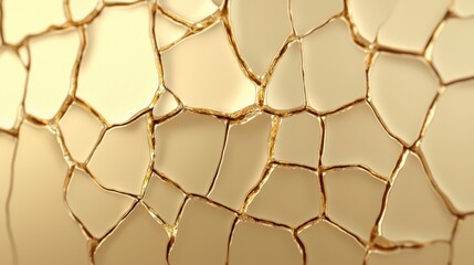 Rough cracked gold rocks texture with abstract patterns and intricate details, evoking a sense natural beauty.