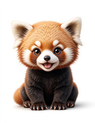 Obraz premium Fiery Charm: Red Panda