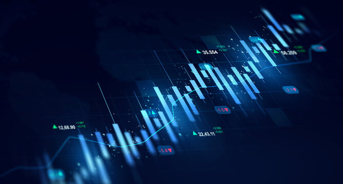  Finance chart,stock market business and exchange financial growth graph. Stock market investment trading graph growth.Trade business analytics graph and financial chart.