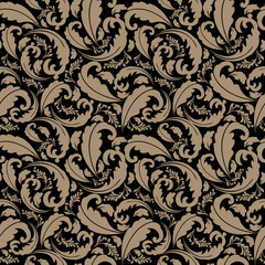 Ikat floral seamless pattern ethnic embroidery. Damask floral ethnic seamless traditional. Aztec style abstract vector illustration. Design for texture,fabric,clothing,wrapping,decoration. Background.