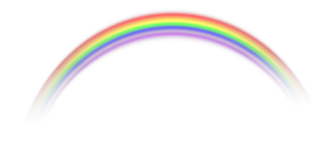 Vector rainbow with transparent effect Png. Rainbow icon. Shape arch on transparent background. Rainbow, effect after rain. Vector illustration. Transparent rainbows. Downpour, hail rainy. Png