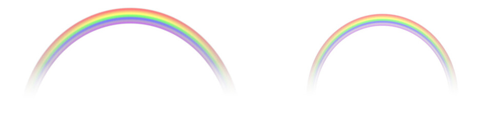 Vector rainbow with transparent effect Png. Rainbow icon. Shape arch on transparent background....