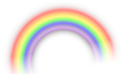 Vector rainbow with transparent effect Png. Rainbow icon. Shape arch on transparent background. Rainbow, effect after rain. Vector illustration. Transparent rainbows. Downpour, hail rainy. Png