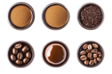 Coffee Beans and Powder - A Rich and Aromatic Brew