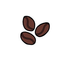 coffee beans isolated