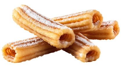 crispy churros coated in sugar png