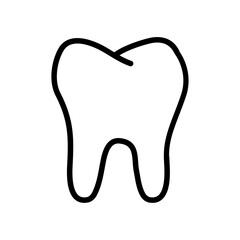 Tooth icon on white