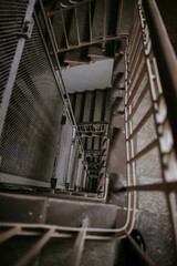 vintage staircase in an old Moscow house