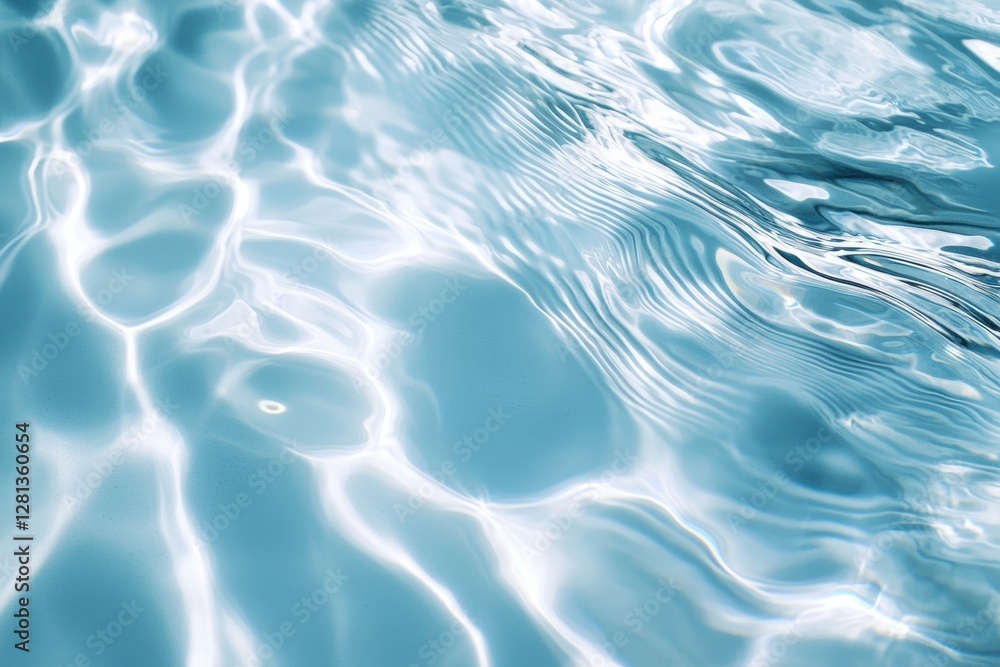 Poster sunlight creating ripples and reflections on water surface