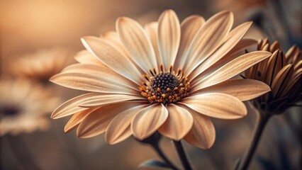 geenrate a guassian blur and grainy flower texture clean and aesthetic texture featuring a harmonious blend of beige, light brown, dark brown, golden, white, black













