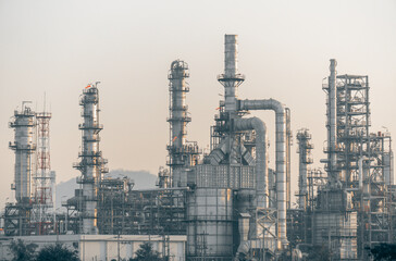 Close up industrial view,A equipment of oil refining,Oil and gas refinery area.
