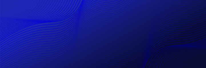 Futuristic abstract background with glowing wave. Shiny moving lines design element. Modern blue gradient flowing wave lines. Technology concept.