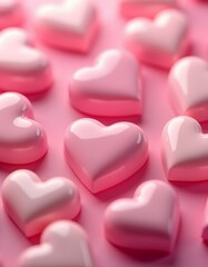 Obraz premium heart shaped candies