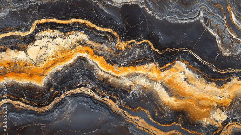 Leinwandbilder Mesmerizing Mineral Textures An Display of Nature s Geometric Wonders  Stunning abstract patterns and colors created by the intricate layers and formations of various minerals rocks and crystals