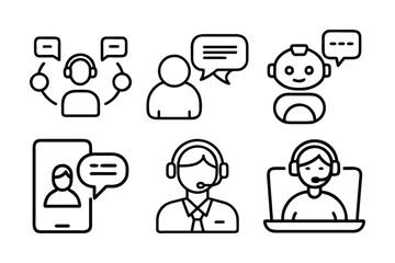 support icon vector art illustration 