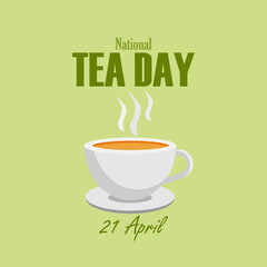 vector graphic of National Tea Day ideal for National Tea Day celebration.