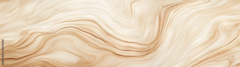 Poster soothing beige swirls elegant abstract fluid art background with flowing organic shapes and soft gra