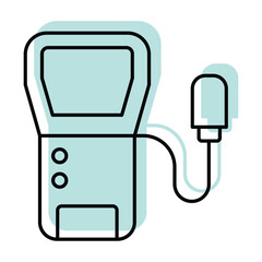 Light Meter color shadow thinline icon, vector, pixel perfect, illustrator file 
