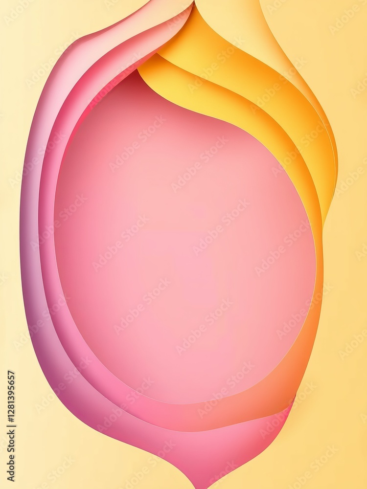Aufkleber vibrant abstract paper art background featuring colorful shapes creating a playful artistic atmosphe