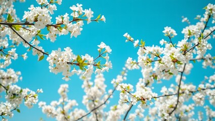 Obraz premium blossoming cherry trees