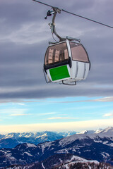 Scenic Gondola Ride in Mountains