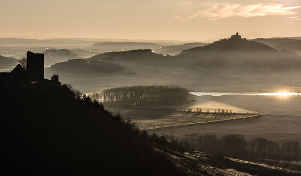 Wachsenburg am am Morgen