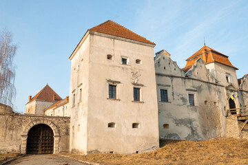Svirzh Castle, Ukraine. It is a fortified aristocratic residence in Lviv region. It was originally...