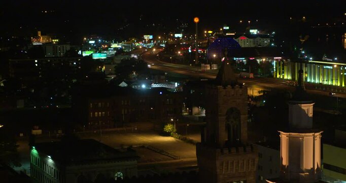 night view of the city