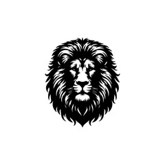 lion head isolated on white