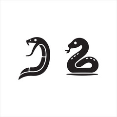 black and white snake